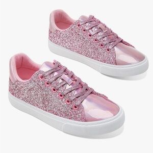 Pink Glitter Sneakers!